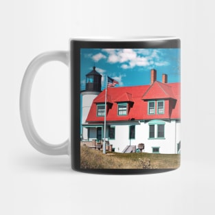 Sunny Spring Day at Point Betsy Lighthouse Mug